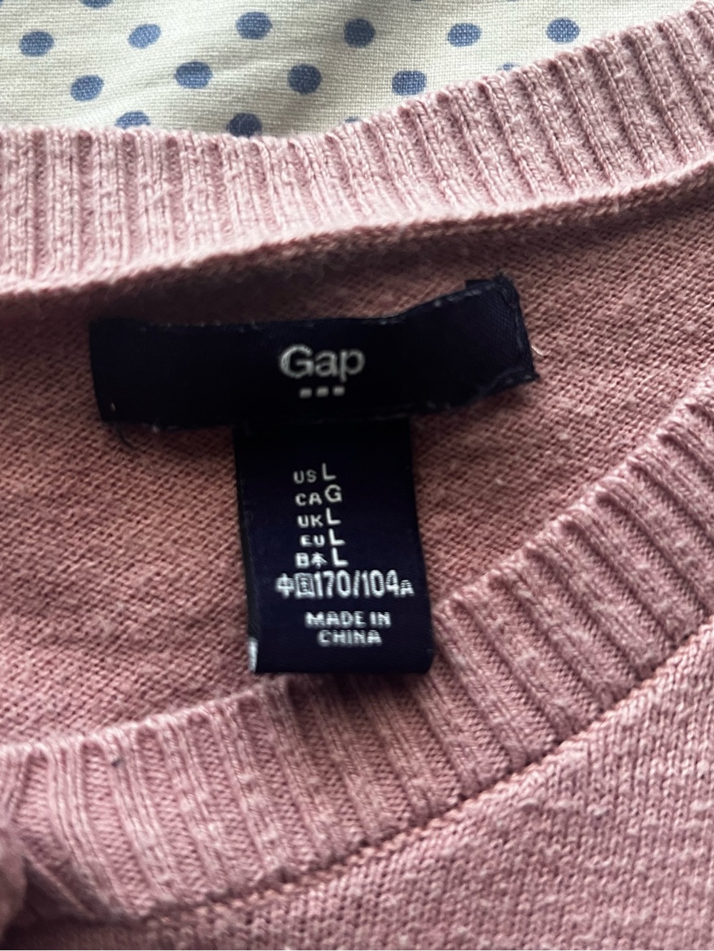 GAP Dusty Rose Crewneck Button-Up Cardigan - Picture 2 of 2